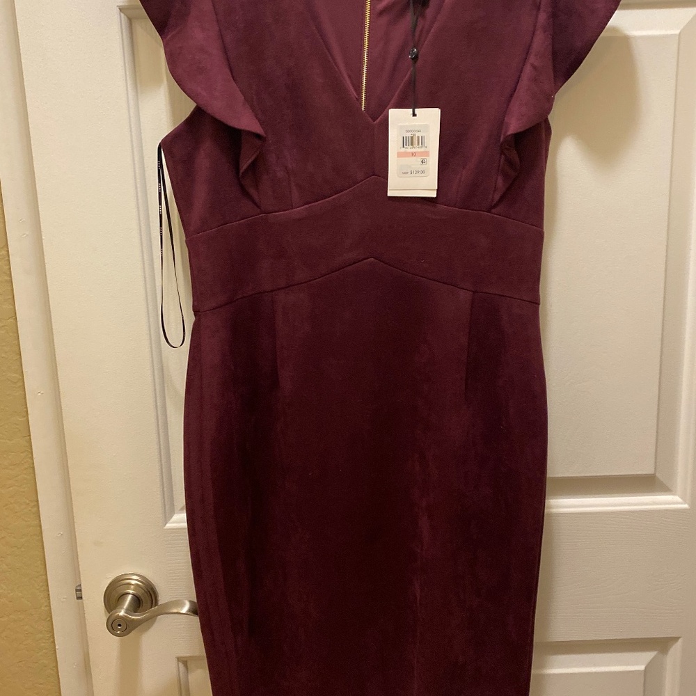 Burgundy dress